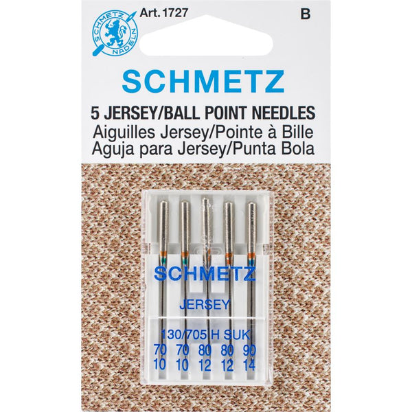 Schmetz Ball Point Jersey Machine Needles, Assorted