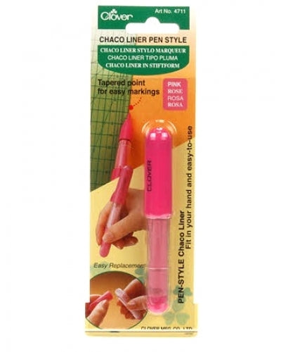 Clover Chaco Liner Pen Style Pink