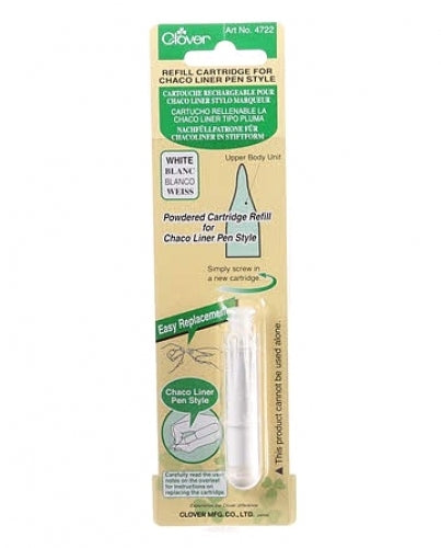 Clover Chaco Liner Pen Style Refill, White