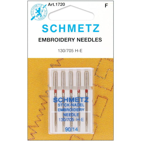 Schmetz Embroidery Machine Needles, 90/14