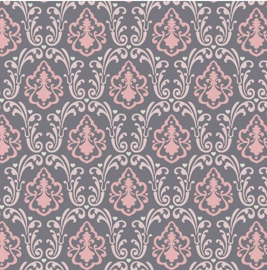 With Love Damask Fabric
