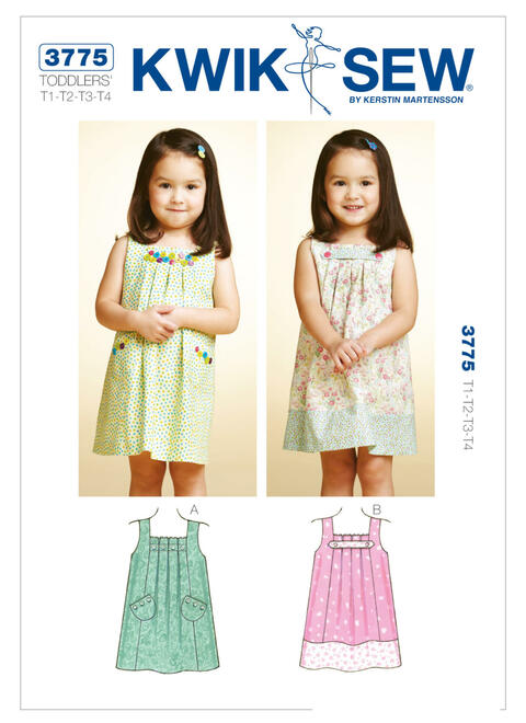 Toddlers' Box-Pleat Dresses