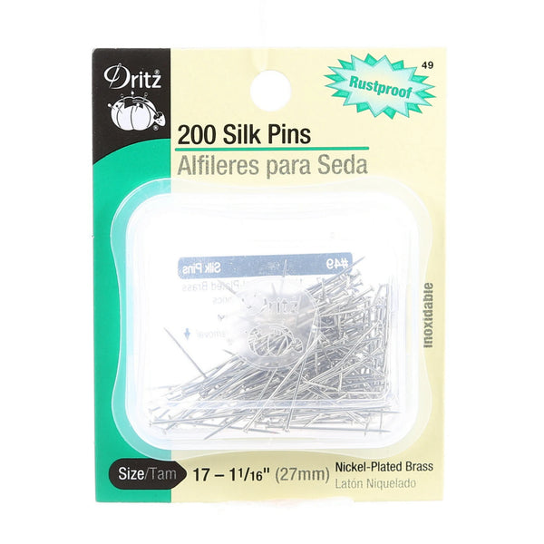 Dritz Silk Pins 1-1/16" 200/Pkg