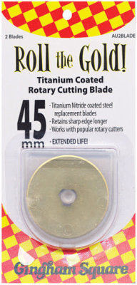 Roll The Gold Titanium Coated Rotary Cutting Blade, 45mm