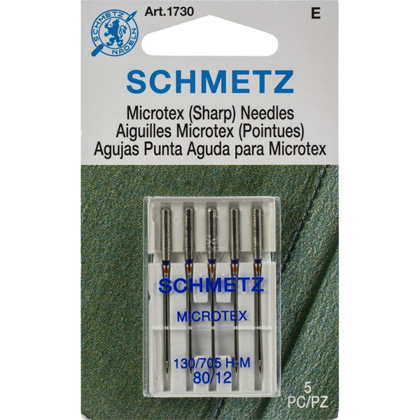 Schmetz Microtex Sharp Machine Needles, 80/12