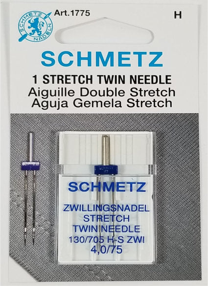 Schmetz Stretch Twin Needle, 4.0/75