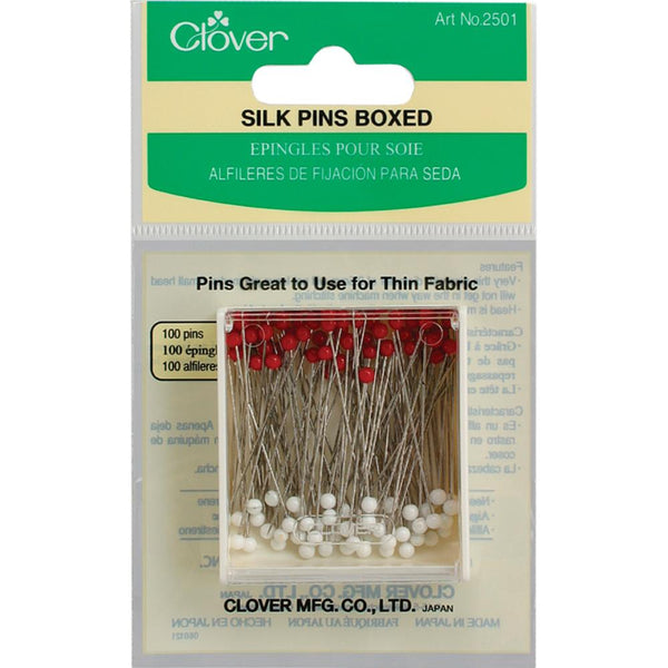 Clover Silk Pins, 100 pkg