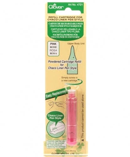 Clover Chaco Liner Pen Style Refill, Pink