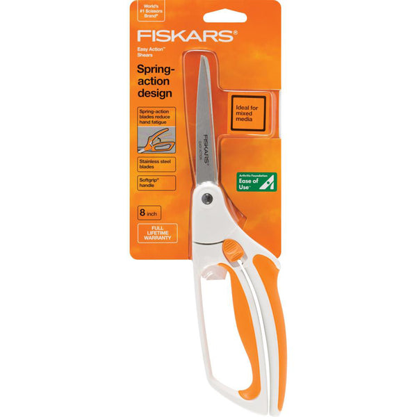 Fiskars Easy Action Bent Scissors, 8"