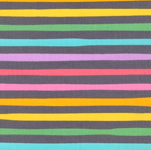 Magical Rainbow Stripes, Charcoal