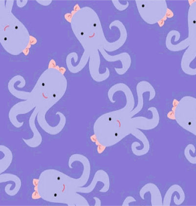 Octopus With Bow , Purple